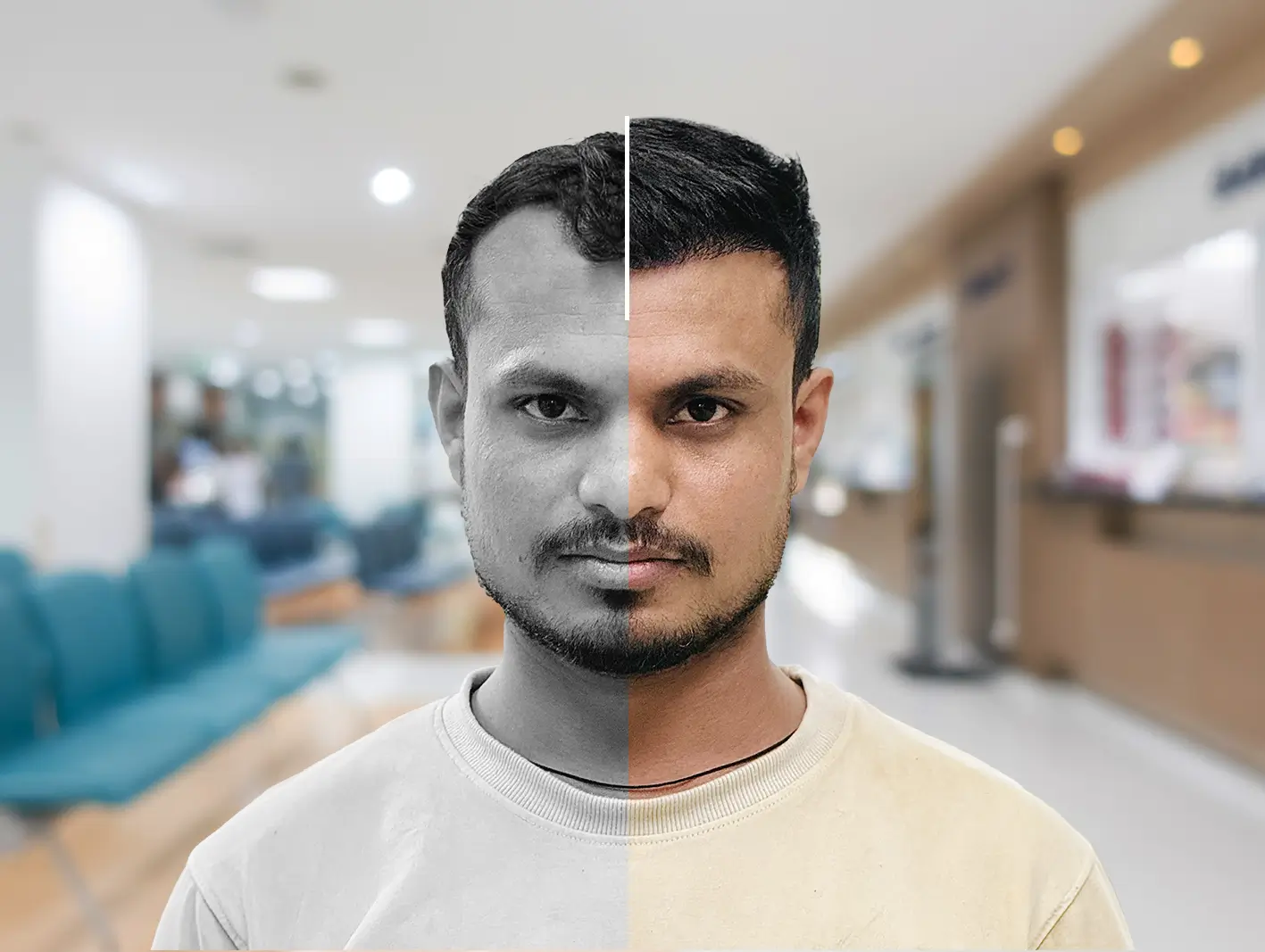 Hair treatment result at Ryan Clinic